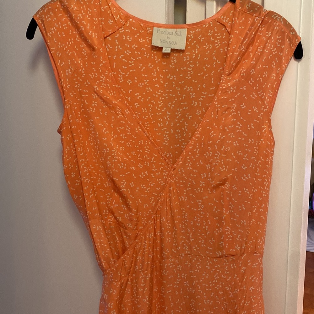 Noa Noa Silk wrap dress with embroidery size xs - Picture 10 of 10